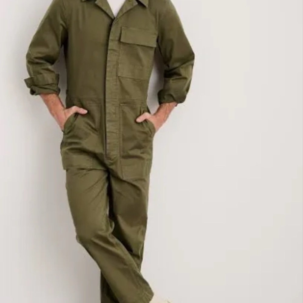 NWT!! Men's Olive Green Field “Jino” Jumpsuit - Alex Mill L